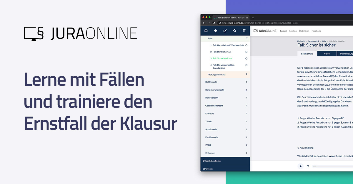Fälle und Lösungen | Jura Online