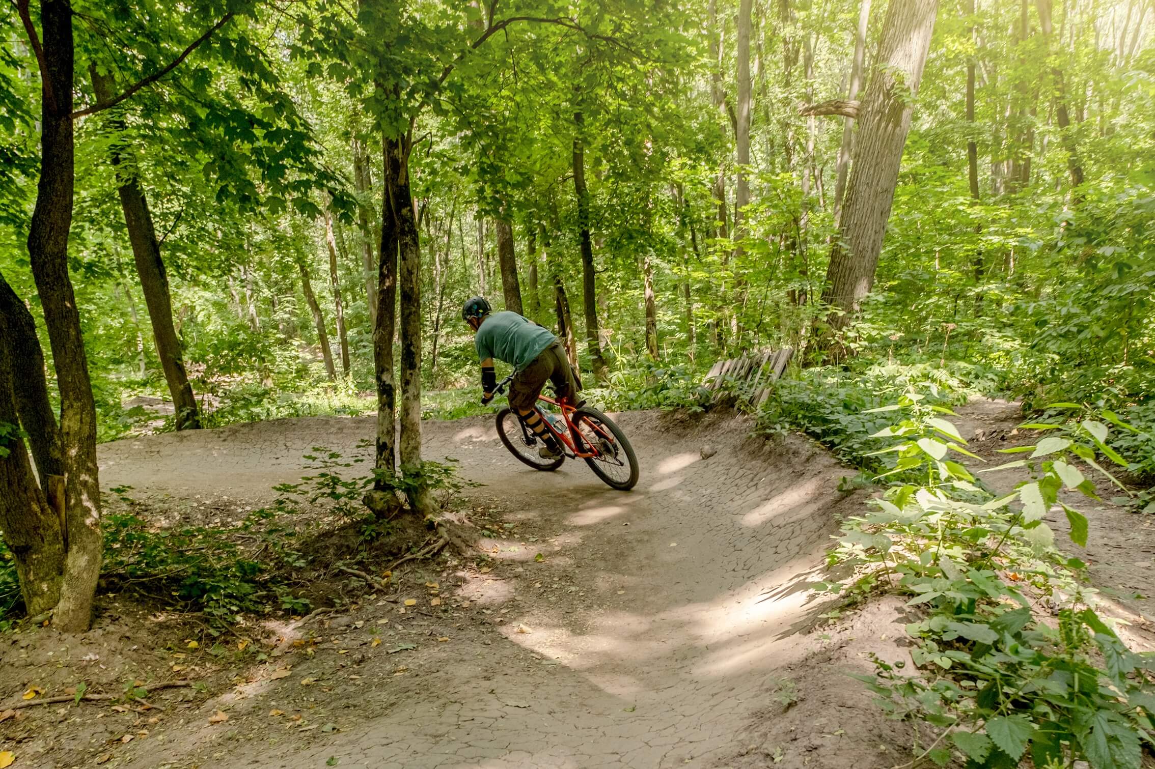 Mountainbike-Trail mit Tücken